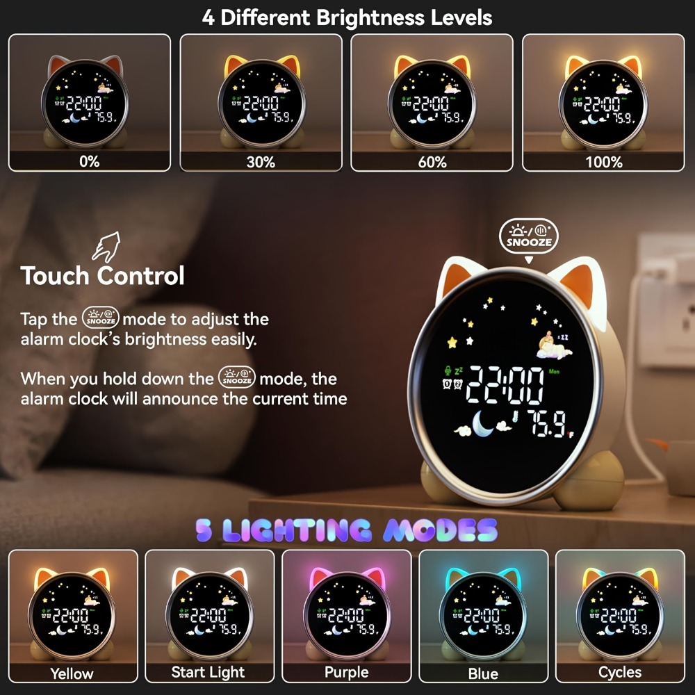 Reloj Despertador Infantil con - Sound Sleep Trainer Clock reseña y precio