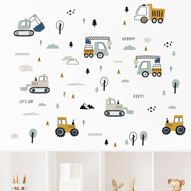 Pegatinas de pared de camión d - Baby Nursery Ideas reseña y precio