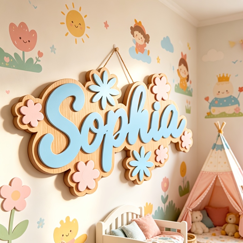 Letrero Personalizado con Nomb - Baby Nursery Name reseña y precio