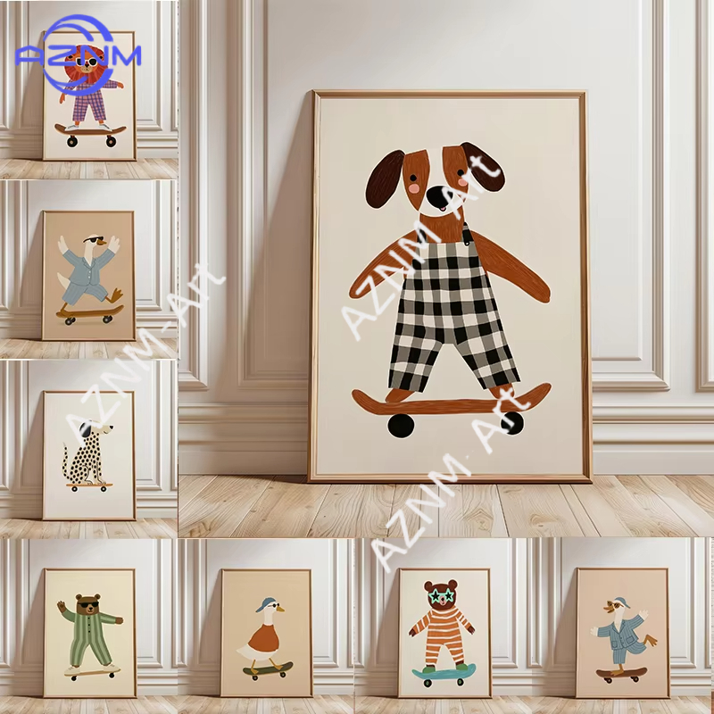 Póster Divertido de Animales P - Baby Nursery Ideas reseña y precio