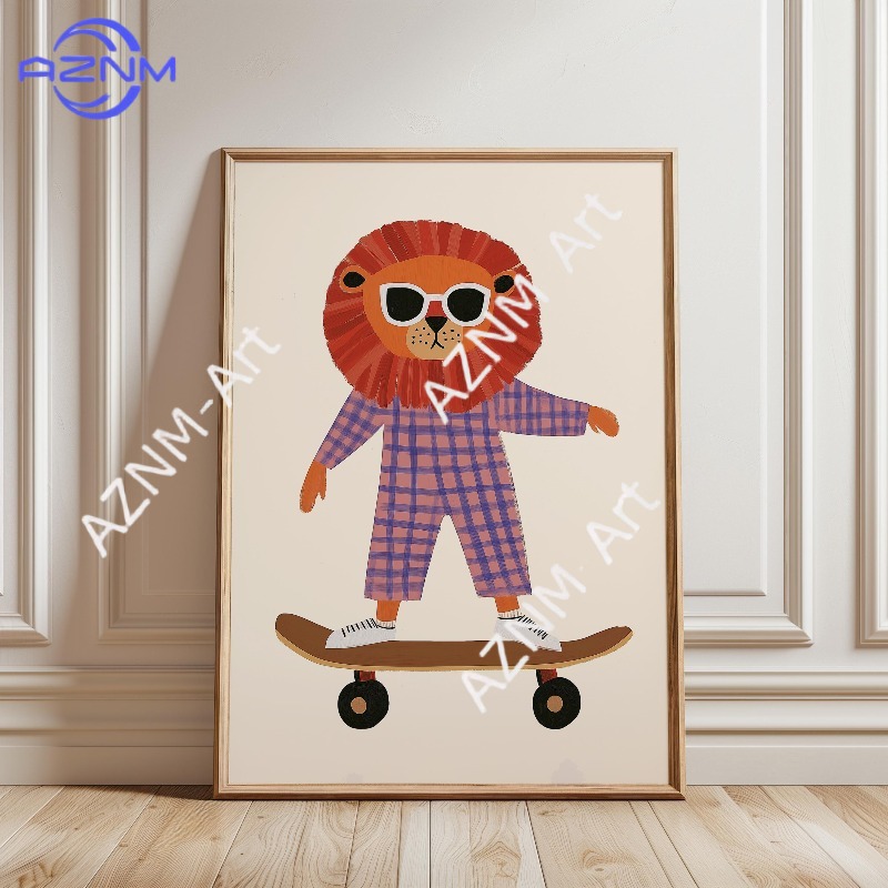 Póster Divertido de Animales P - Baby Nursery Ideas reseña y precio