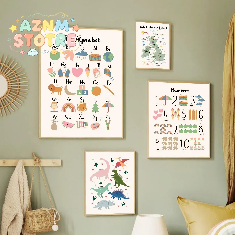 Mapa del Mundo Animal, Alfabet - Baby Nursery Ideas reseña y precio