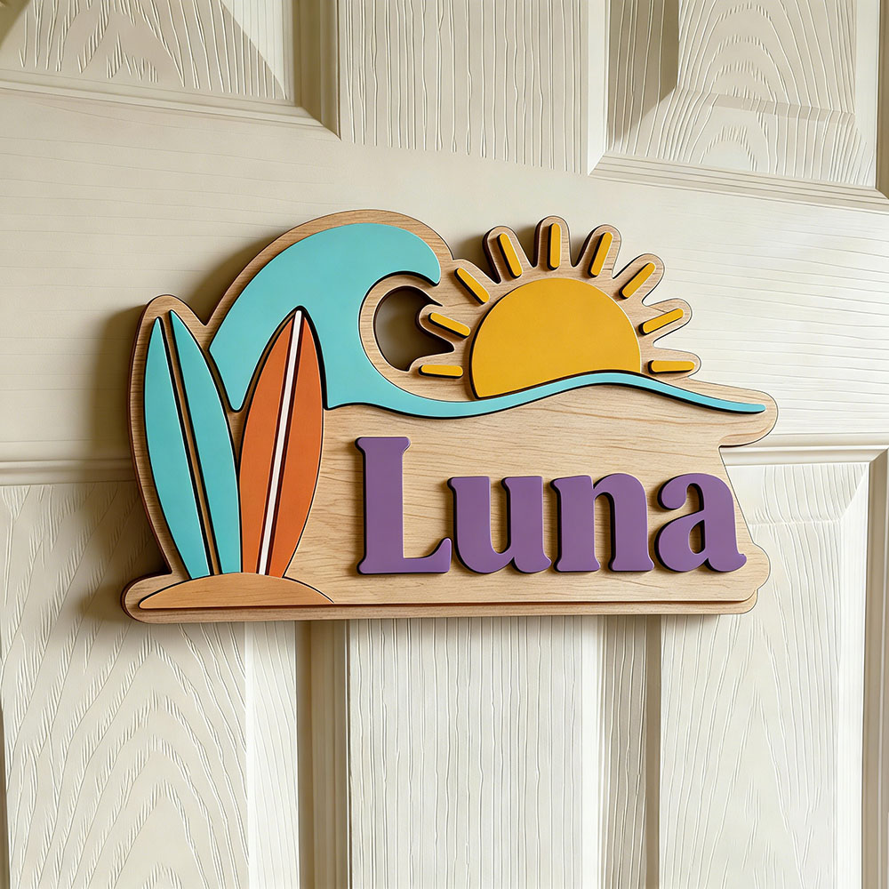 Letrero de puerta personalizad - Baby Nursery Name reseña y precio