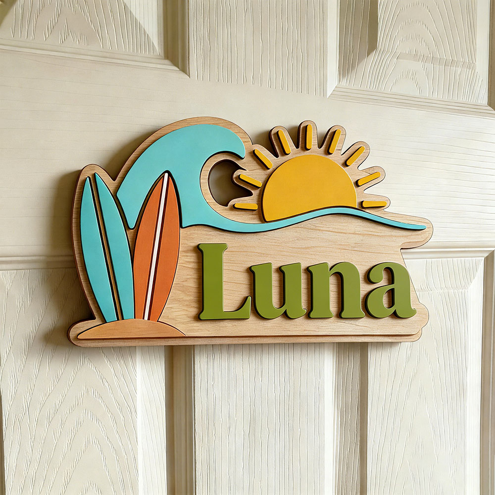 Letrero de puerta personalizad - Baby Nursery Name reseña y precio