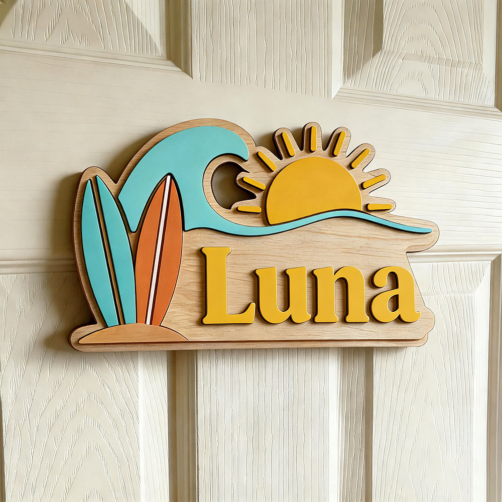 Letrero de puerta personalizad - Baby Nursery Name reseña y precio
