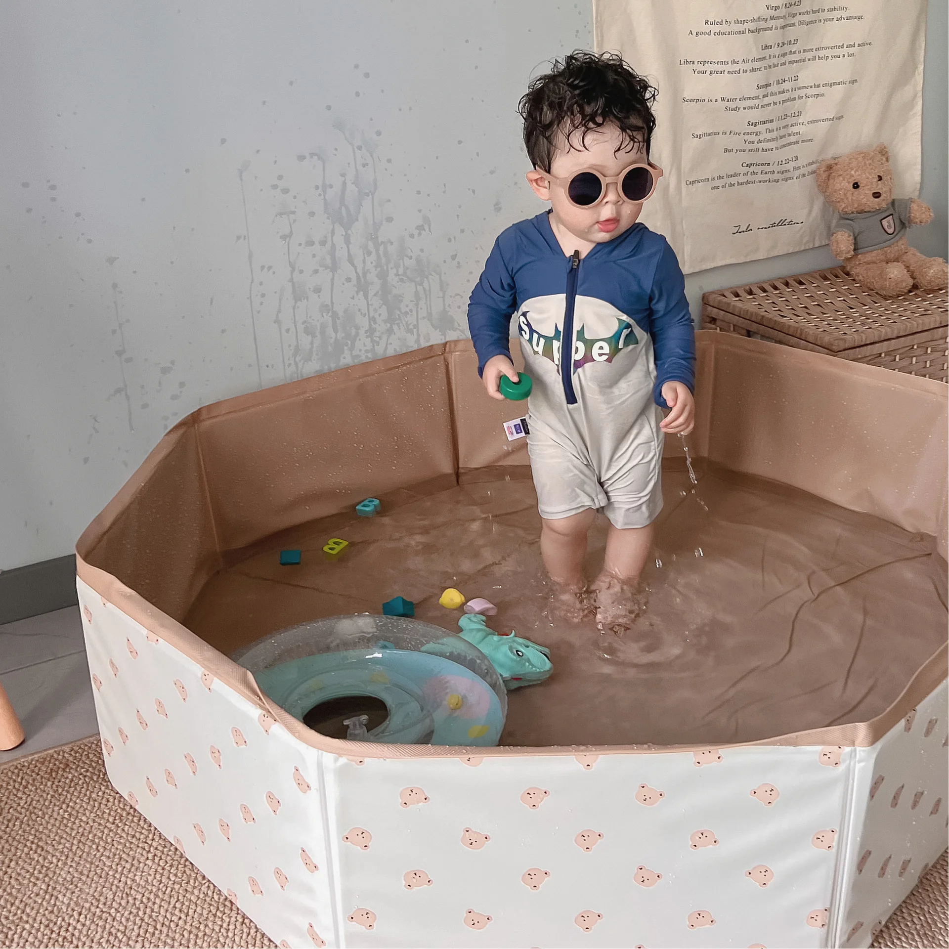 Piscina de juegos plegable par - Baby Nursery Ocean reseña y precio