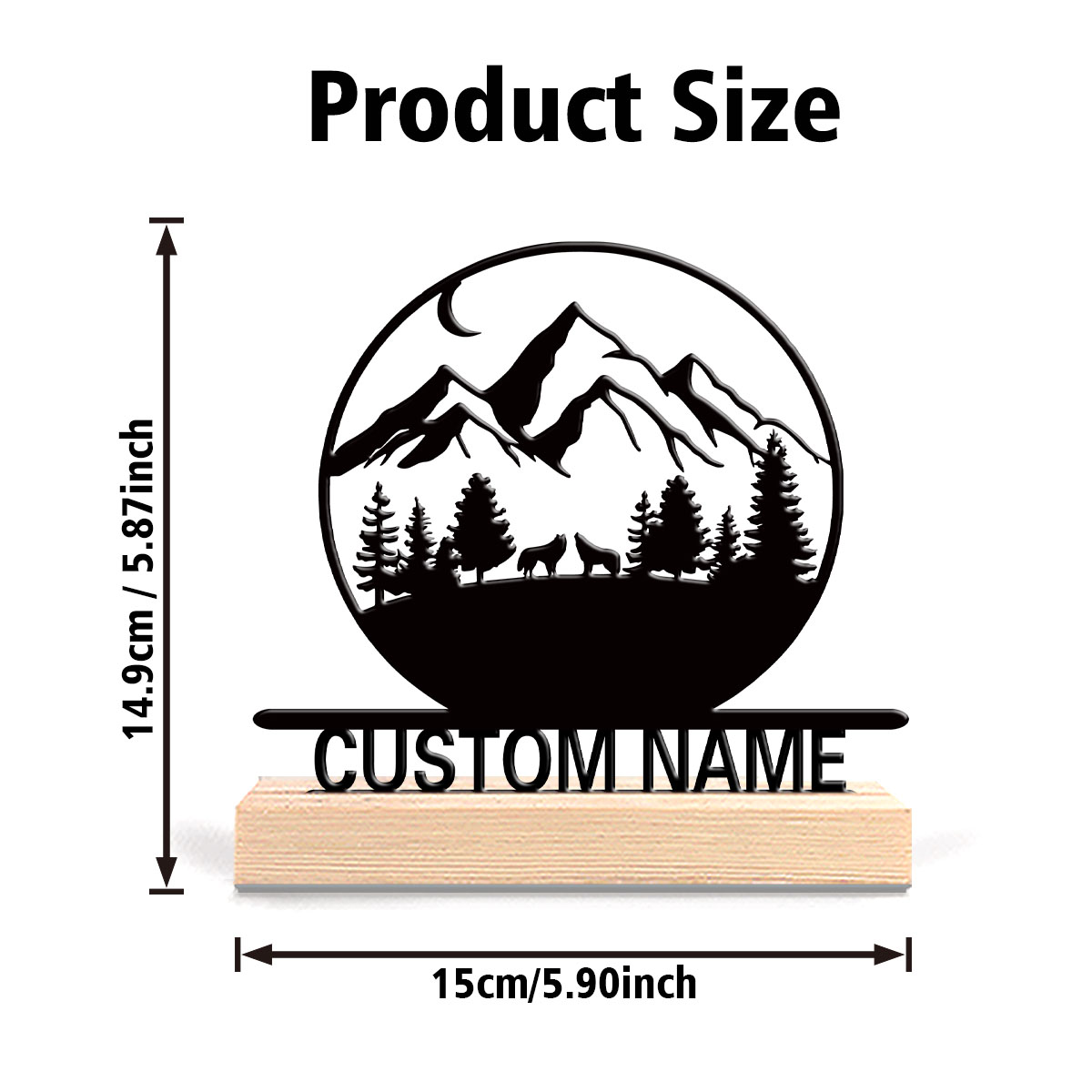1 pieza de decoración colgante - Baby Nursery Mountain Theme reseña y precio