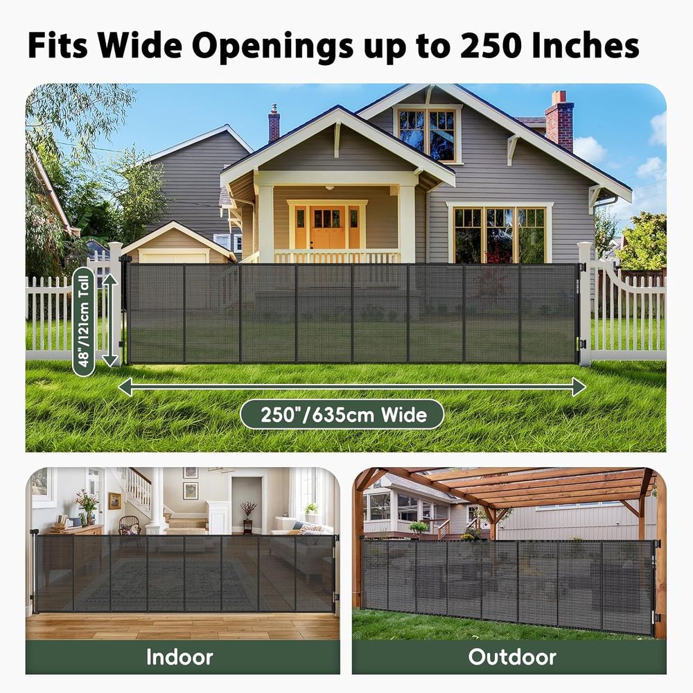Puerta Retráctil Reforzada par - Baby Gate Extra Wide reseña y precio