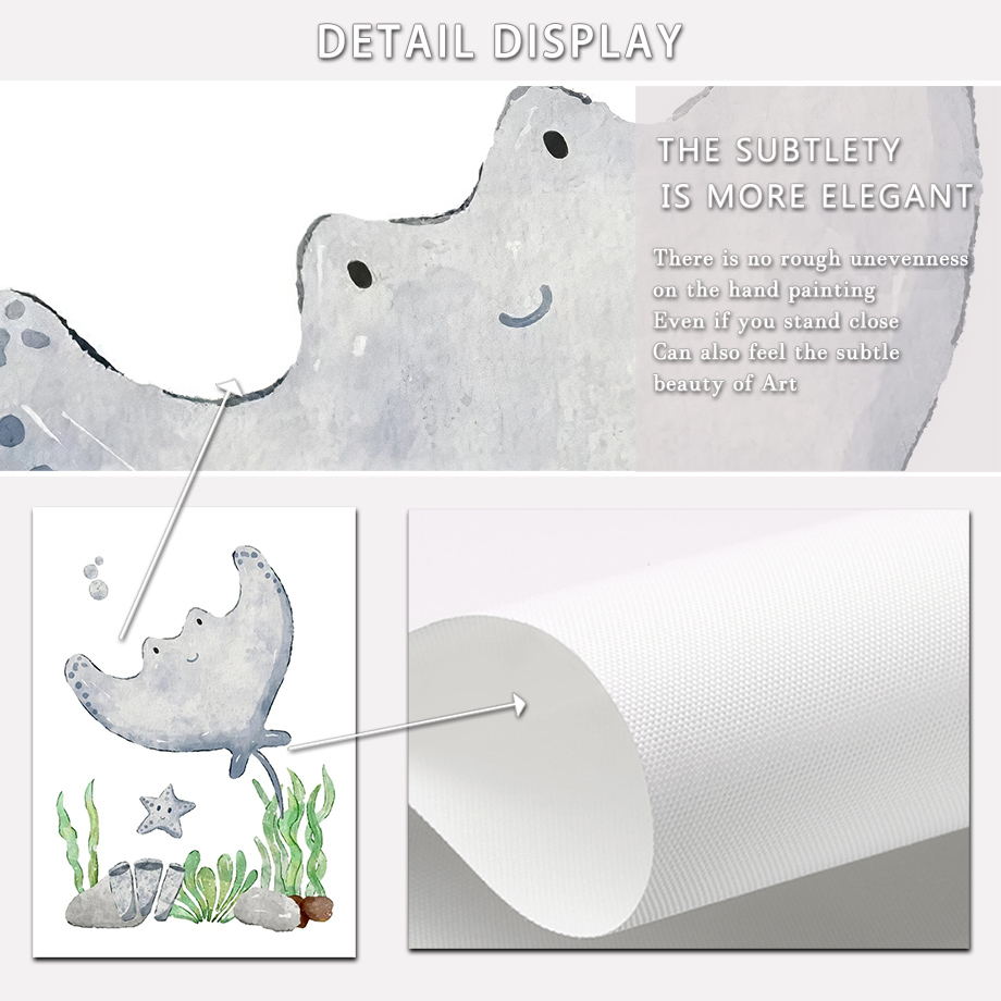 Pósteres Nórdicos de Animales  - Baby Nursery Ocean reseña y precio